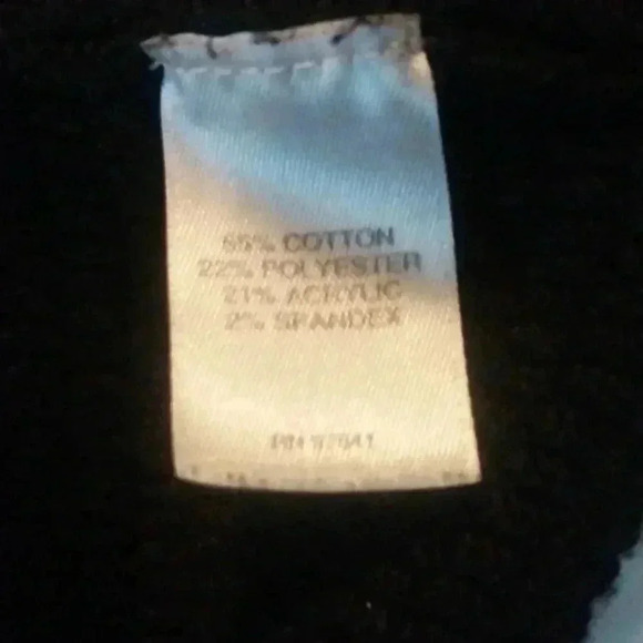 J Jill Black Long Sleeve Cotton Blend Tunic Sweater Size M - Picture 7 of 8